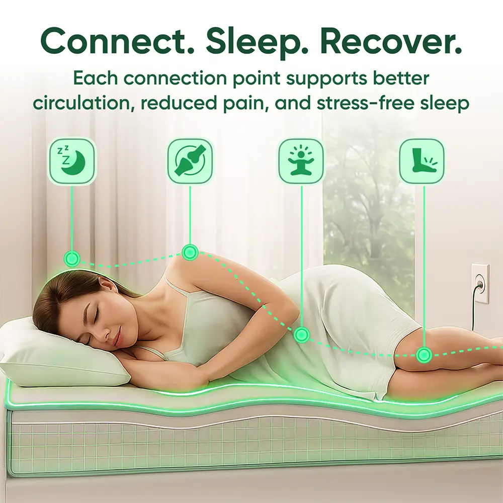 Healifeco Grounding Bedsheet | Experience the Natural Grounding Effect, From the Comfort of Your Bed