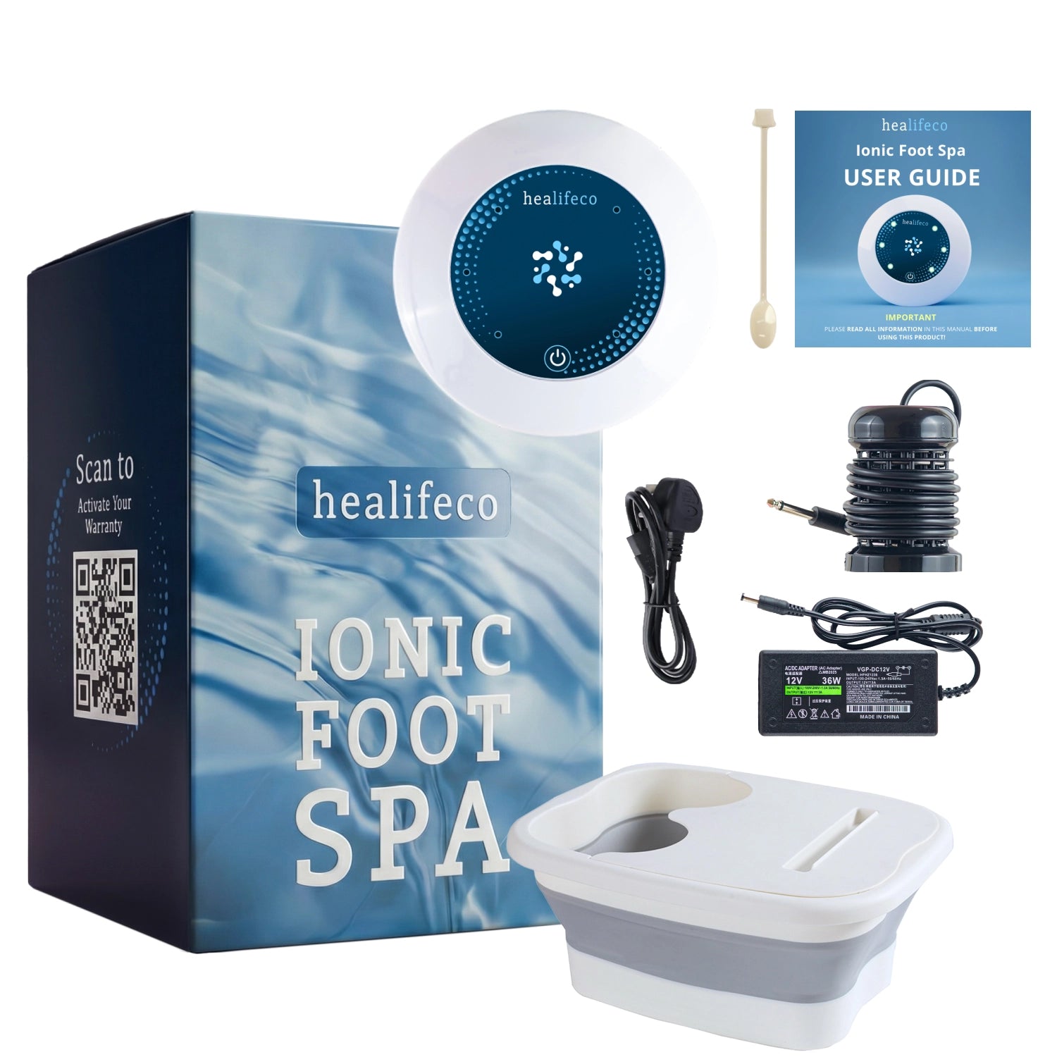 Healifeco Ionic Foot Spa 2.0 | Remove Toxins and Heavy Metals for a Healthier Life