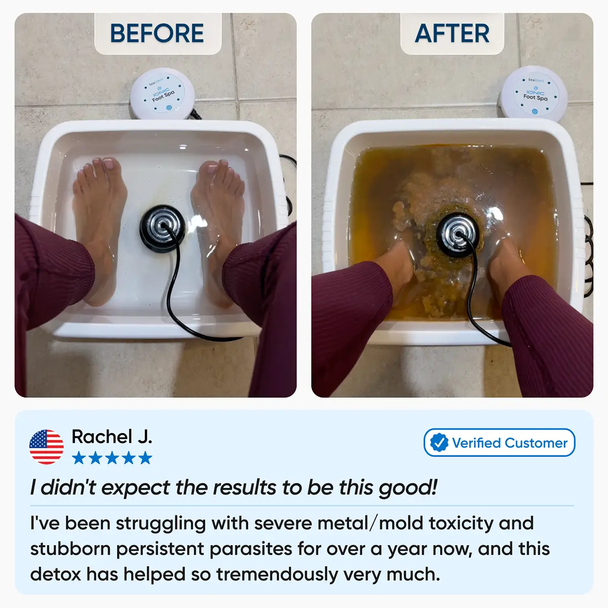 Healifeco Ionic Foot Spa | Remove Toxins and Heavy Metals for a Healthier Life