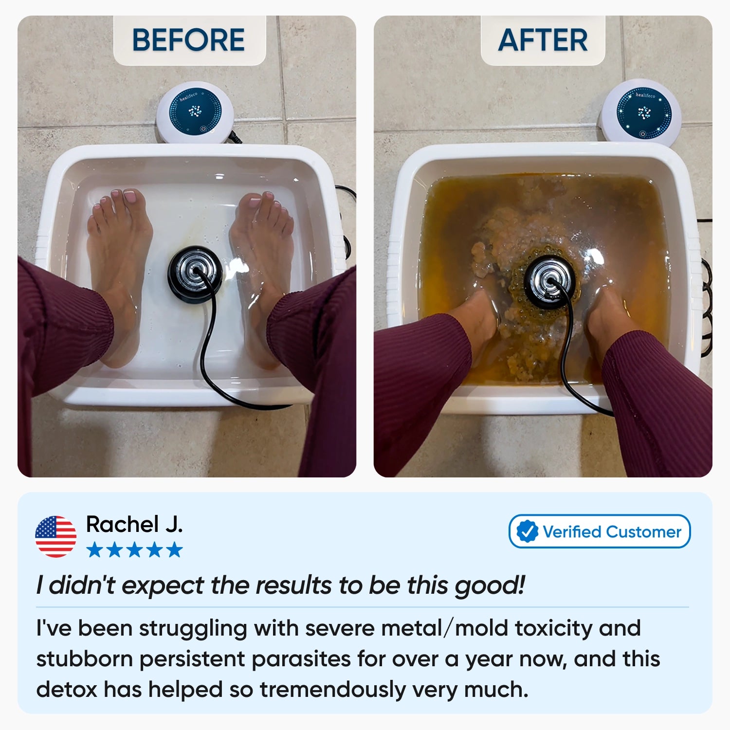 Healifeco Ionic Foot Spa 2.0 | Remove Toxins and Heavy Metals for a Healthier Life