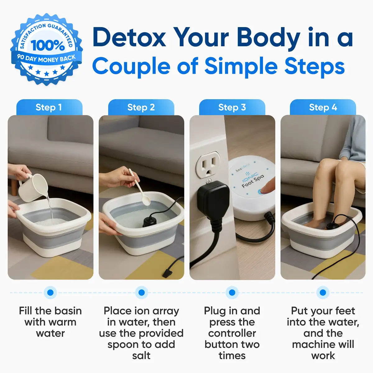 Healifeco Ionic Foot Spa | Remove Toxins and Heavy Metals for a Healthier Life