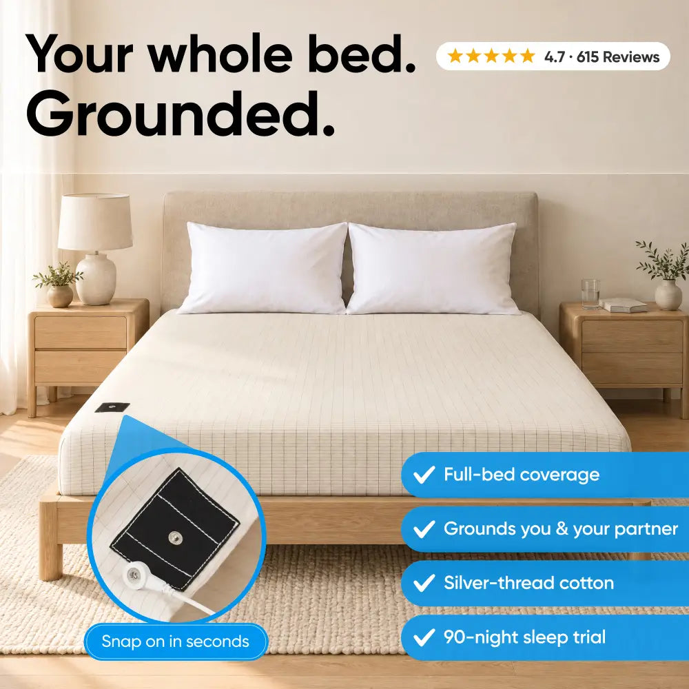 Healifeco Grounding Bedsheet | Experience the Natural Grounding Effect, From the Comfort of Your Bed