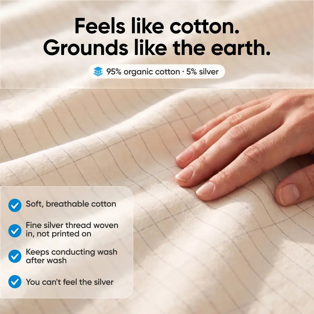 Healifeco Grounding Bedsheet | Experience the Natural Grounding Effect, From the Comfort of Your Bed