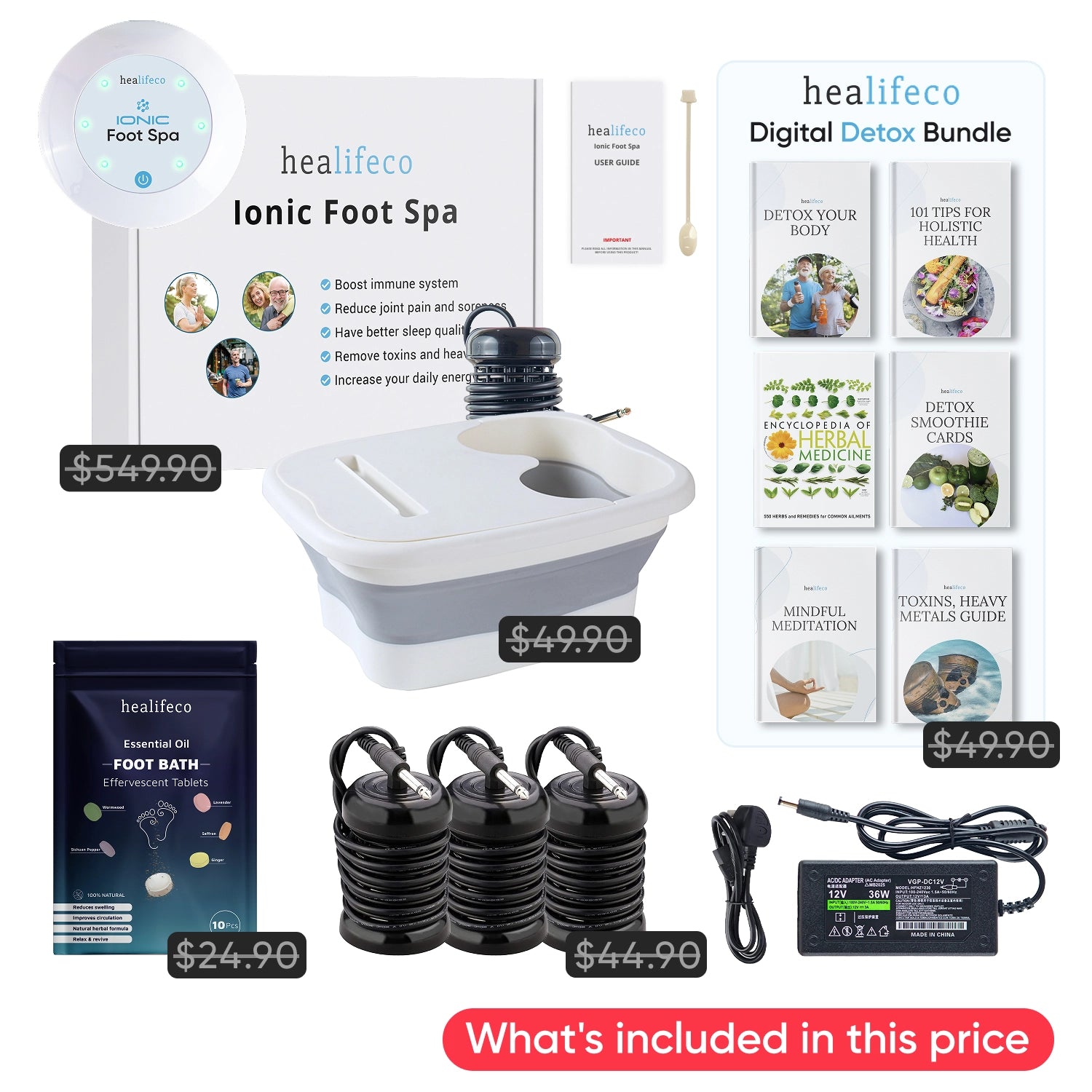Healifeco Ionic Foot Spa | Remove Toxins and Heavy Metals for a Healthier Life